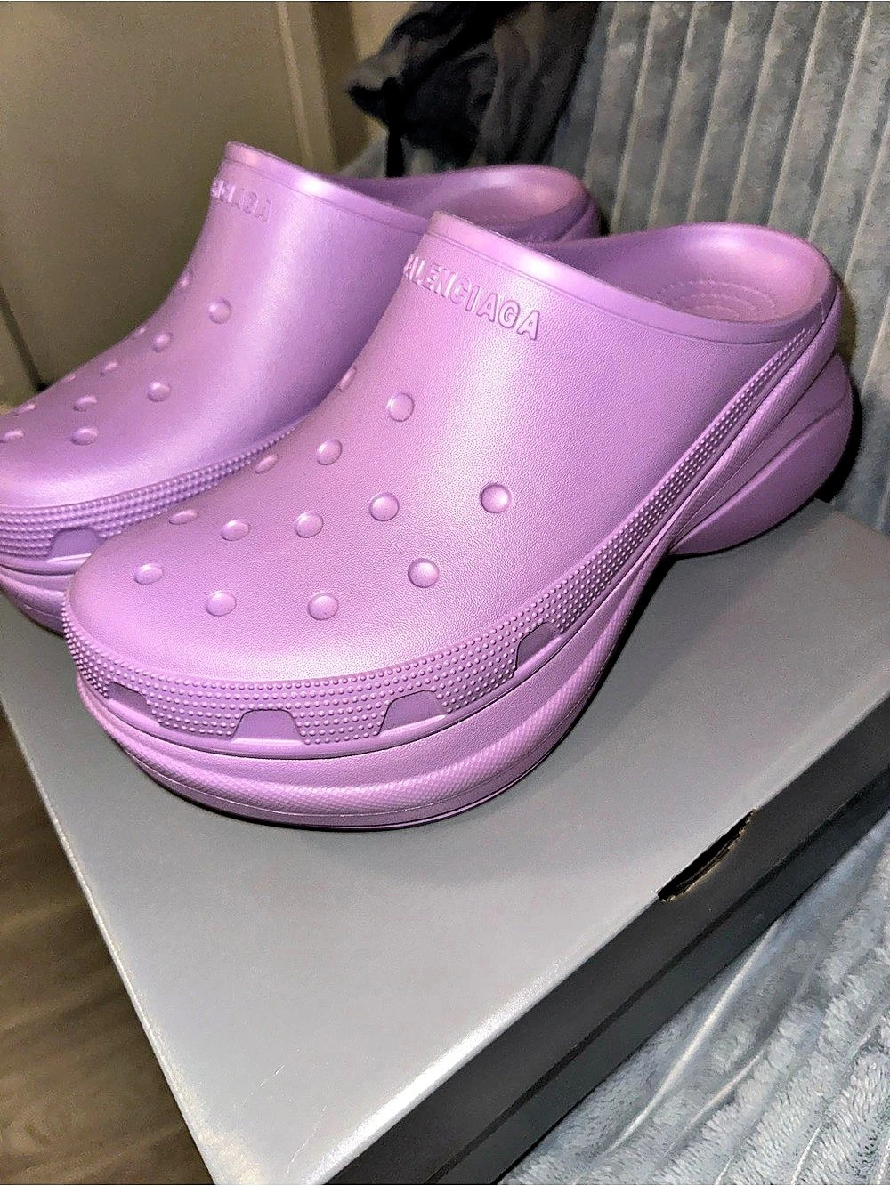 Balenciaga x Crocs Clog Purple Mules